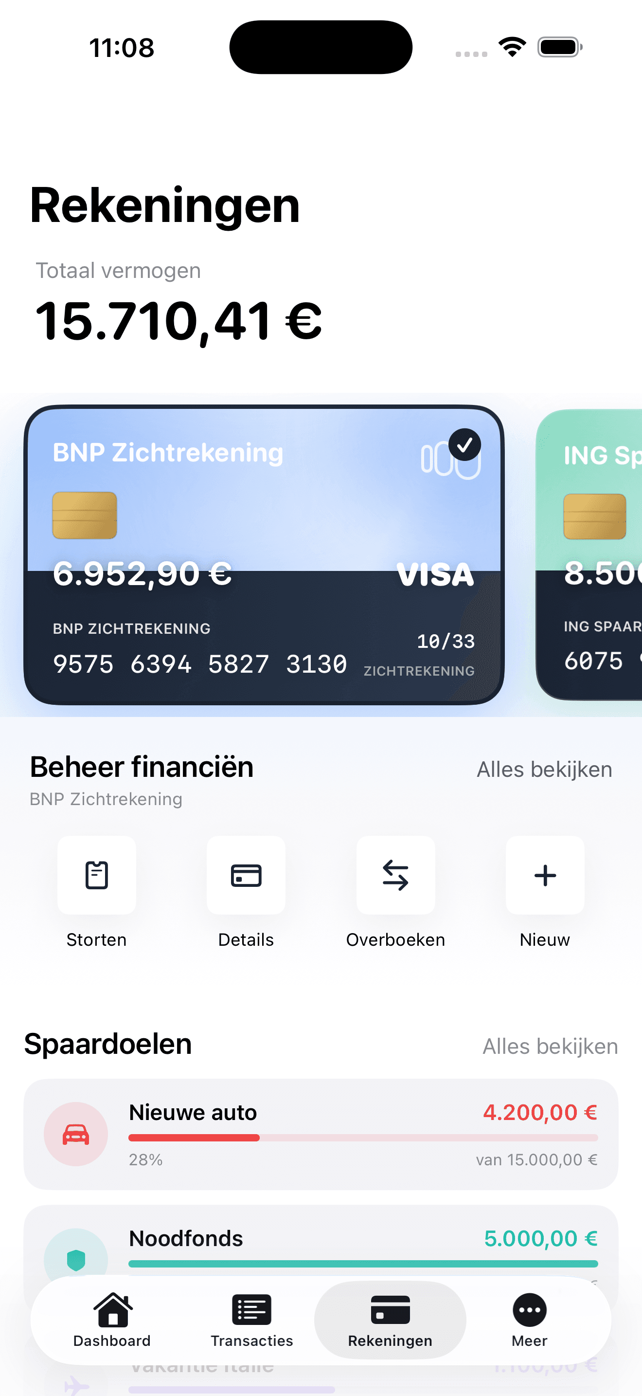 GeldInzicht scherm 2