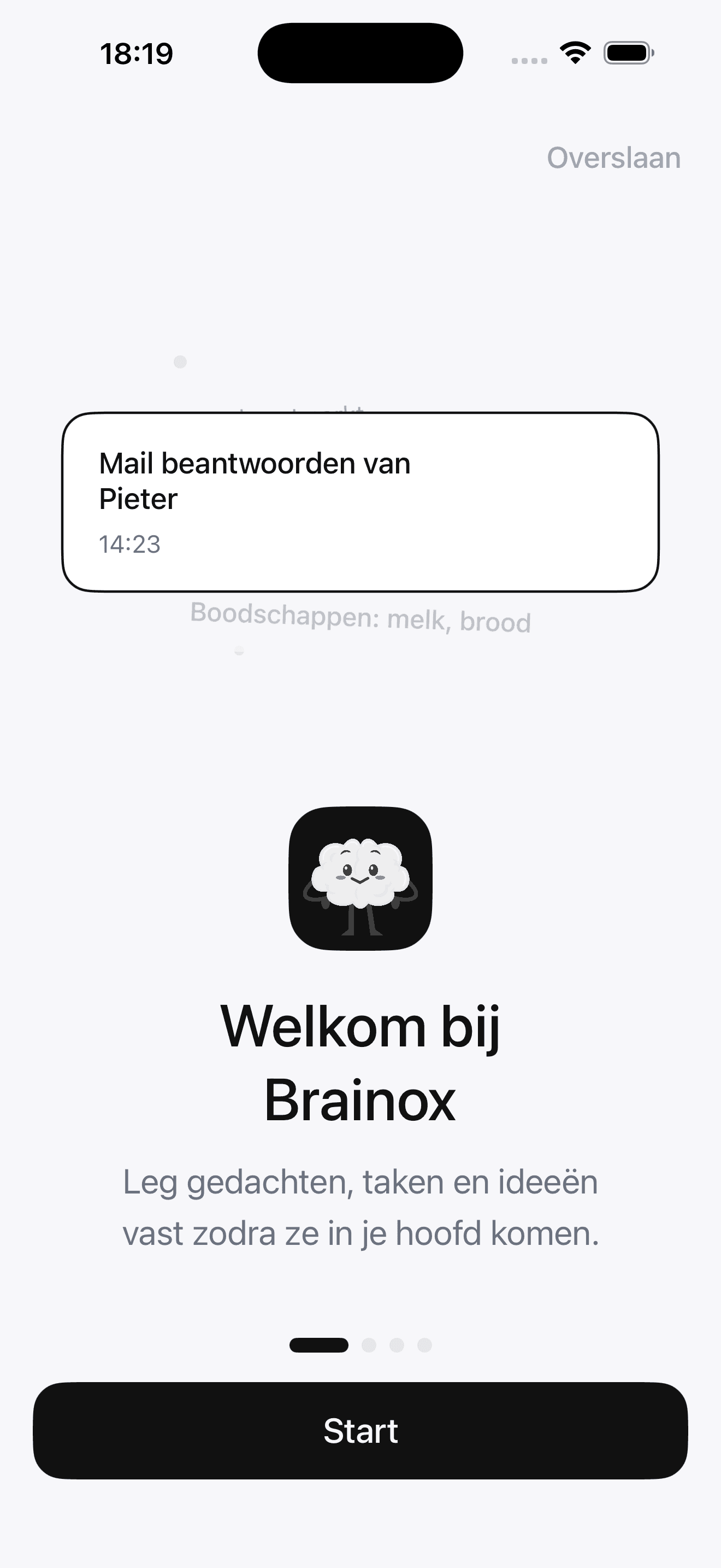 Brainox scherm 1